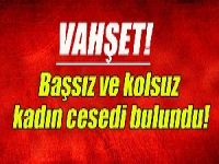 Başsız ve kolsuz kadın cesedi bulundu!