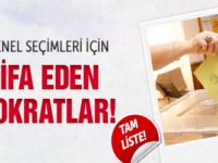 Siirt'te aday adaylığı için istifa edenler